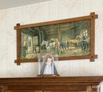 Klassiek schilderij paarden (Faust), Schilderij, Gebruikt, 100 tot 125 cm, 50 tot 75 cm