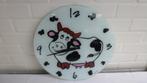 horloge murale en verre vache, diamètre 43 cm, très bon état, Maison & Meubles, Accessoires pour la Maison | Horloges, Analogique