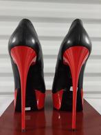 438C* 1969 sexy rode volledig leren pumps met hoge hakken (3, Kleding | Dames, Pumps, Verzenden, Zo goed als nieuw, Rood