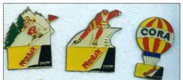 1992 **** 3 PINS JO Kodak skate-sky-ball beschikbaar voor biedingen