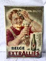 Extrallies bierreclamevel 50x35 cm, Ophalen of Verzenden, Gebruikt, Reclamebord