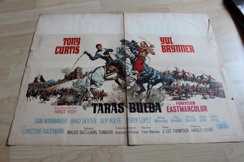 filmaffiche Taras Bulba 1962 Tony Curtis filmposter affiche, Collections, Posters & Affiches, Utilisé, Cinéma et TV, A1 jusqu'à A3