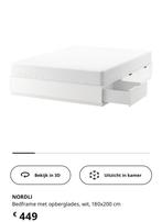 Nordli bed met lades 180x200 + matras, Enlèvement, Utilisé