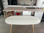 Witte tafel, Huis en Inrichting, Tafels | Eettafels, Ophalen, Zo goed als nieuw