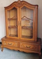 vintage vitrine kast, Ophalen, Gebruikt, 100 tot 150 cm, Klassiek