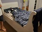 Antiek sleebed / twijfelaar in eik, Ophalen
