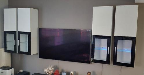 T50 extreem blauwe LED-vitrines met LED-meubilair, Huis en Inrichting, Kasten | Vitrinekasten, Zo goed als nieuw, 100 tot 150 cm