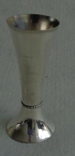 Vase en métal argenté KELTUM PLEET avec bord perlé H11,5 cm, Utilisé, Enlèvement ou Envoi
