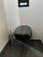 Toilet, WC, pot zwart Flamina, Geberit drukplaat, Ophalen, Zo goed als nieuw