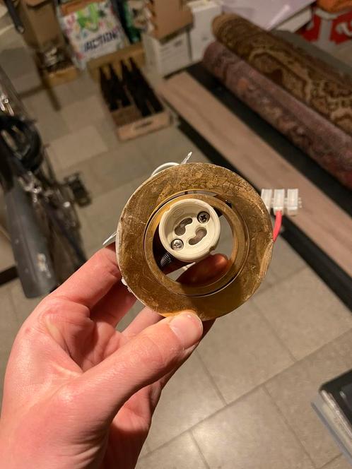 Messing inbouw spotjes, Huis en Inrichting, Lampen | Spots, Inbouw, Ophalen