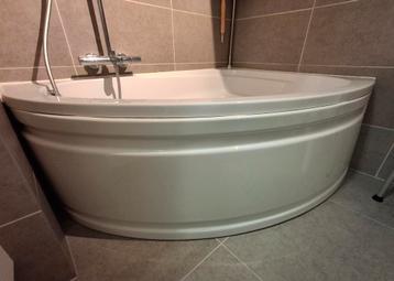 Hoekbad Tarifa 150x105 + voorpaneel + Grohe combi-kraan  beschikbaar voor biedingen