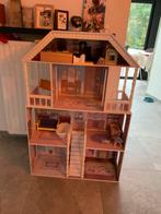 Omvangrijk poppenhuis met inhoud, Ophalen, Gebruikt, Poppenhuis