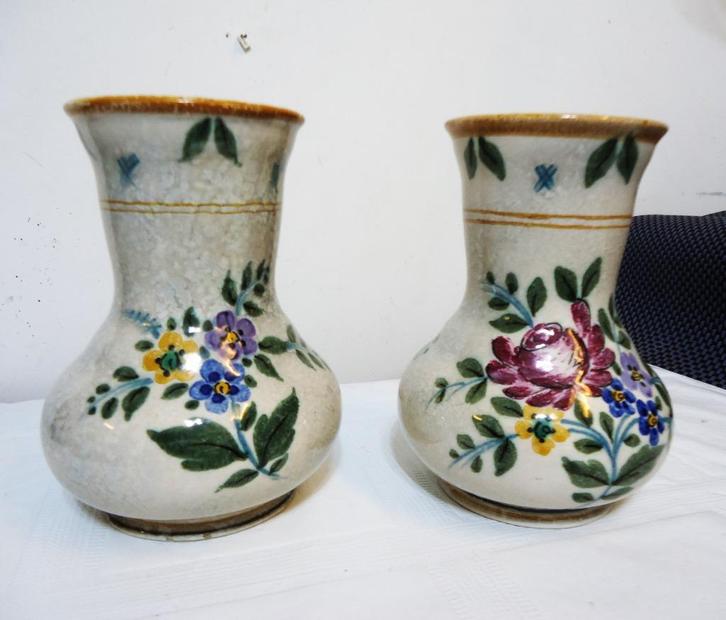 Royal Plateel Gouda Vaas Getekend Vintage😍✨🤗🎁👌, Antiek en Kunst, Antiek | Keramiek en Aardewerk, Ophalen of Verzenden