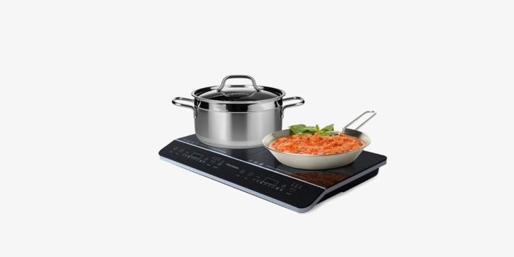 2 Inductiekookplaten - 2-pits - vrijstaand, Caravans en Kamperen, Kampeeraccessoires, Nieuw, Ophalen