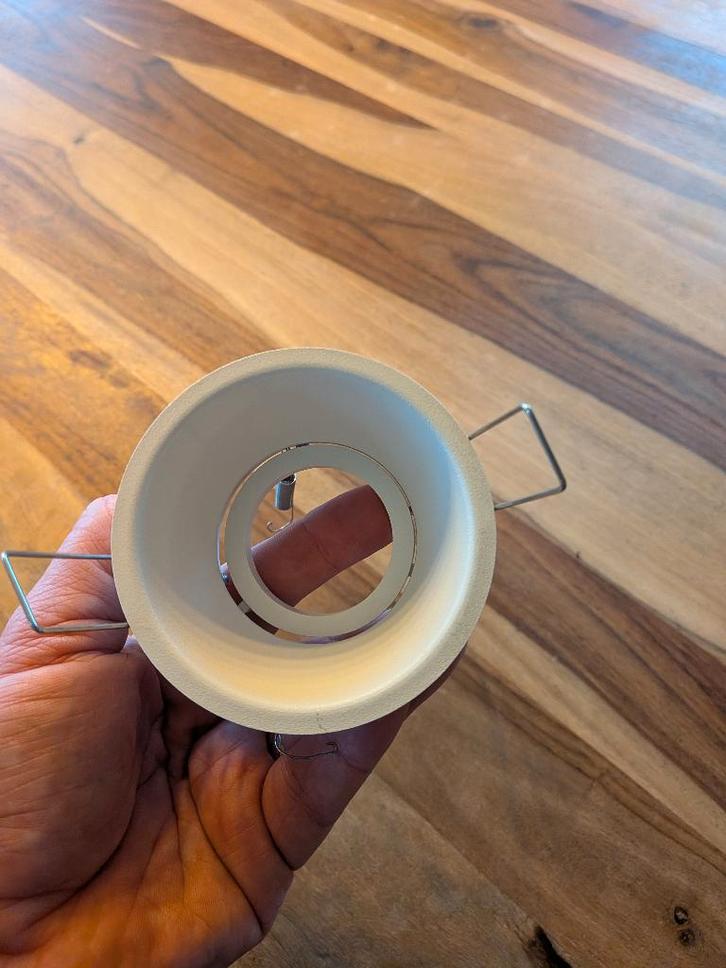 Inbouw spot Delta Light wit - 6 stuks, Maison & Meubles, Lampes | Spots, Comme neuf, Spot encastrable ou Spot mural, Métal ou Aluminium