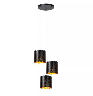 Lucide ALMELO hanglamp - 3xE27 - Zwart beschikbaar voor biedingen