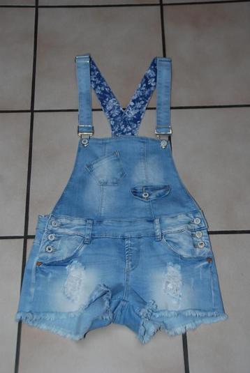 Vervaagde lichtblauwe jeansplaysuit maat 36 als NIEUW! beschikbaar voor biedingen