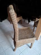 KOOPJE! Landelijke stijl 6 zware rotan stoelen kleur taupe, Huis en Inrichting, Stoelen, Ophalen, Gebruikt, Riet of Rotan