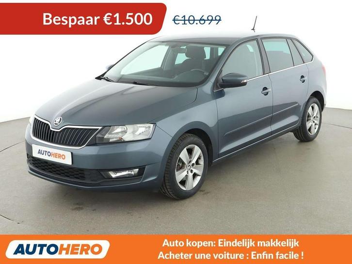 Skoda Rapid/Spaceback 1.0 TSI Ambition (bj 2018), Auto's, Skoda, Te koop, Rapid, ABS, Airbags, Airconditioning, Bluetooth, Boordcomputer