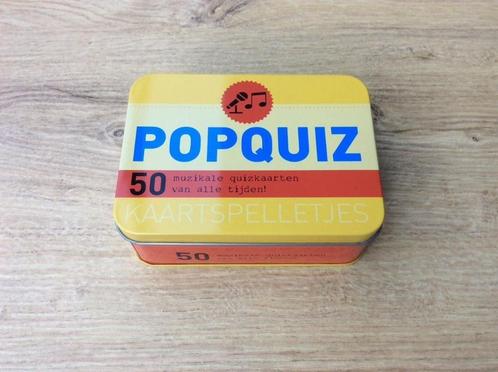 Spel: Popquiz - 50 muzikale quizkaarten van alle tijden, Hobby en Vrije tijd, Gezelschapsspellen | Overige, Zo goed als nieuw