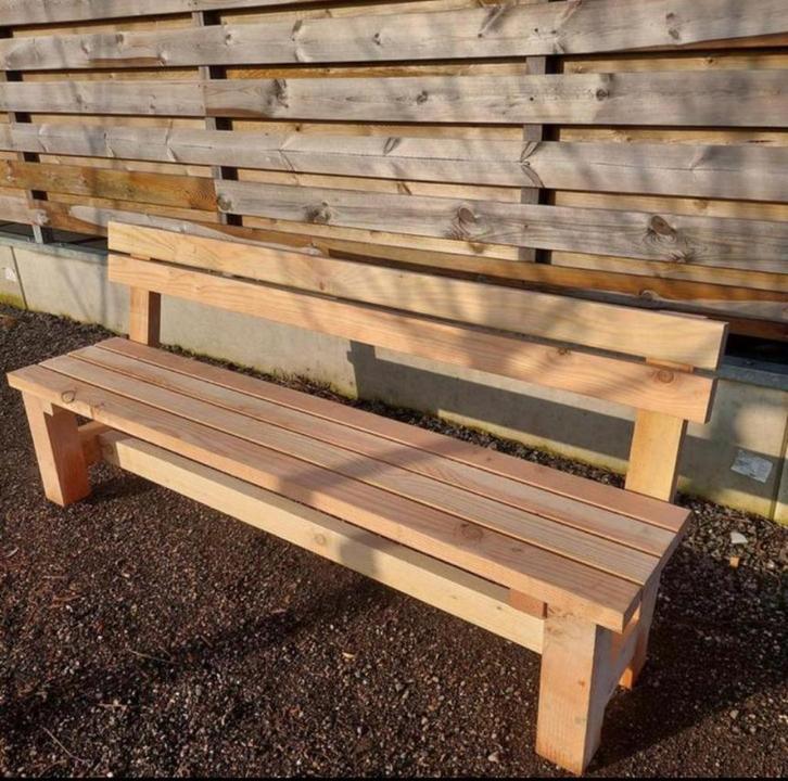 Prachtige Houten Tuinbanken, Tuin en Terras, Tuinbanken, Nieuw, Hout, Ophalen of Verzenden