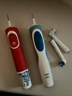 twee elektrische tandenborstels van Braun, Handtassen en Accessoires, Uiterlijk | Mondverzorging, Ophalen of Verzenden, Zo goed als nieuw