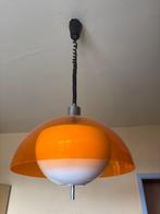 Zeldzame Meblo Guzzini Space Age plafondlamp 'Burgos', Ophalen, Kunststof, Gebruikt, Vintage jaren 70