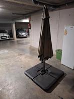 Zweefparasol te koop met poot en tegels 3m.op 3m, Tuin en Terras, Parasols, Ophalen, Zo goed als nieuw