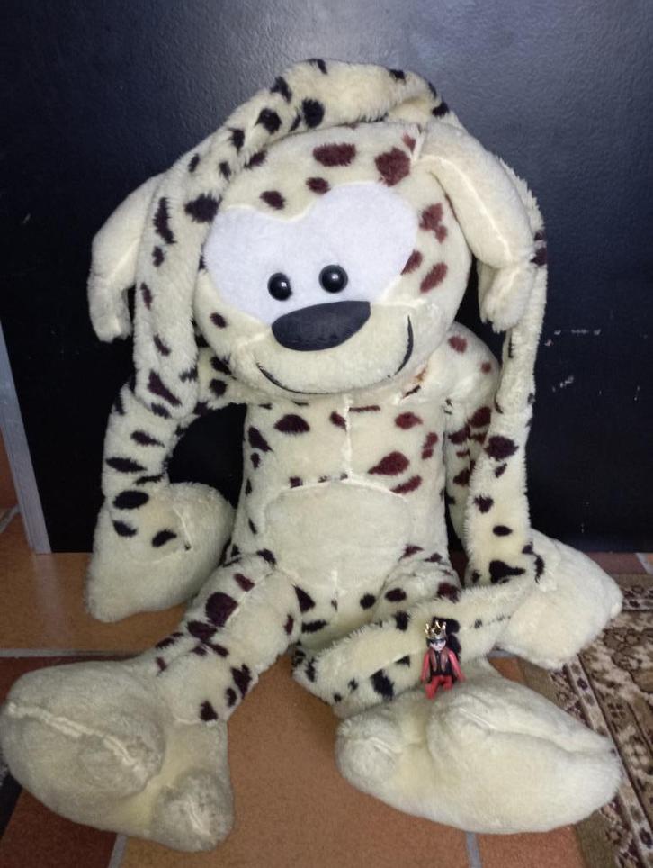 355) Supergrote marsupilami Pluche /knuffel (80cm), Collections, Personnages de BD, Utilisé, Statue ou Figurine, Autres personnages