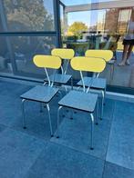 4 VINTAGE stoelen, in formica. Zeer goede conditie., Ophalen