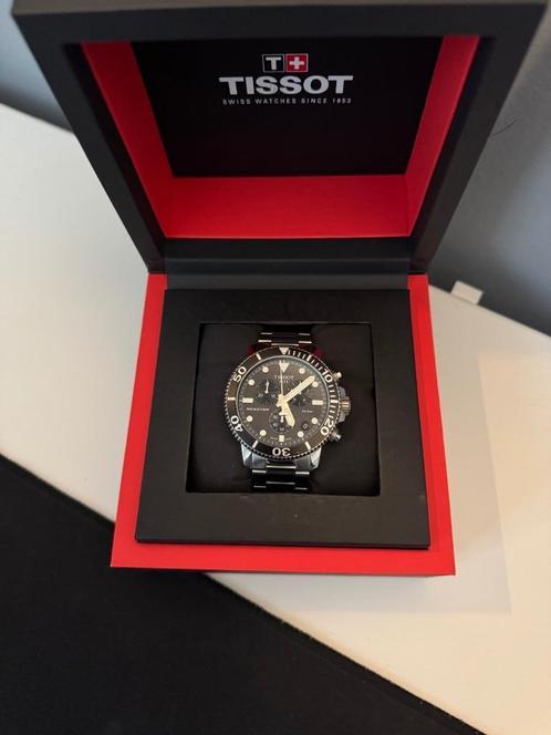 Tissot Seastar 1000 Chronograph, Handtassen en Accessoires, Horloges | Heren, Zo goed als nieuw, Polshorloge, Overige merken, Zilver