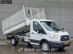 Ford Transit 130pk Euro6 Open Laadbak Airco Cruise Pritsche, Auto's, Euro 6, 4 cilinders, Wit, 130 pk