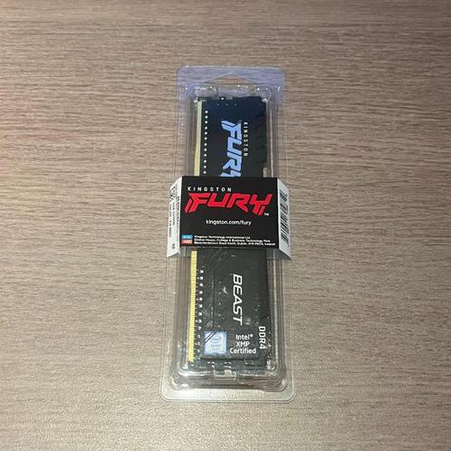 [NIEUW] 16 Gig RAM geheugen Kingston FURY BEAST DDR4, Computers en Software, RAM geheugen, Nieuw, Desktop, 16 GB, DDR4, Ophalen of Verzenden
