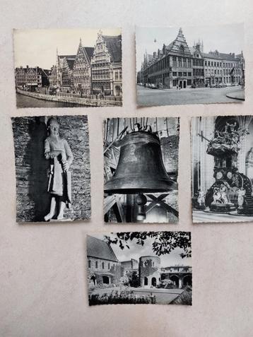 6 oude postkaarten van Gent