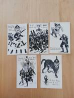 Cartes belges satyriques belge allemande ww1, Collections, Photo ou Poster, Armée de terre, Enlèvement ou Envoi