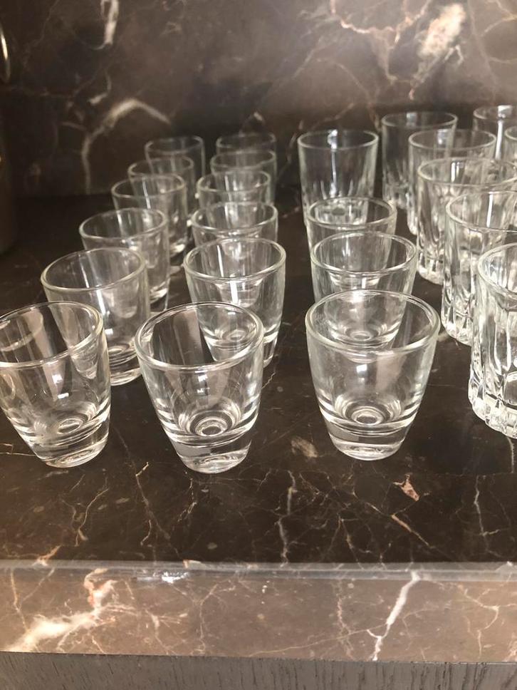 Likeurglaasjes/advocaatglaasjes verschil. soorten/zie foto's, Verzamelen, Glas en Drinkglazen, Ophalen