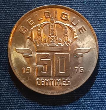 50 cent 1976 FR (grote 7) - Boudewijn I beschikbaar voor biedingen