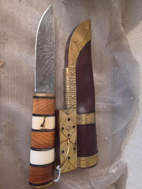 Viking mes damaststaal, Verzamelen, Militaria | Algemeen, Ophalen of Verzenden