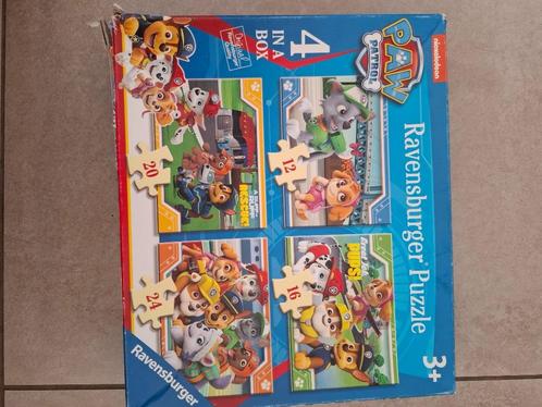 Puzzel Paw Patrol 4 in 1, Kinderen en Baby's, Speelgoed | Kinderpuzzels, Zo goed als nieuw, 2 tot 4 jaar, Meer dan 50 stukjes