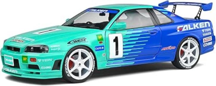 SOLIDO Nissan Skyline GTR Falken 1999 GRATIS LEVERING, Hobby en Vrije tijd, Modelauto's | 1:18, Nieuw, Auto, Solido, Verzenden