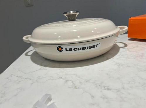 NIEUW: Le Creuset Campagnard crème 30 cm, Huis en Inrichting, Keuken | Potten en Pannen, Nieuw, Koekenpan of Braadpan, Gietijzer