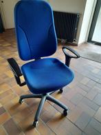 bureaustoel op wielen, Ophalen, Zo goed als nieuw, Blauw, Bureaustoel