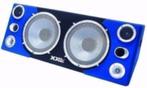 Boombox 2x 12 Woofer, blauwe LED-verlichting,, Nieuw, Ophalen of Verzenden