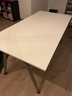 Bureau tafel wit 160x80 cm hoogte verstelbaar., Huis en Inrichting, Bureaus, Ophalen, Zo goed als nieuw, Bureau