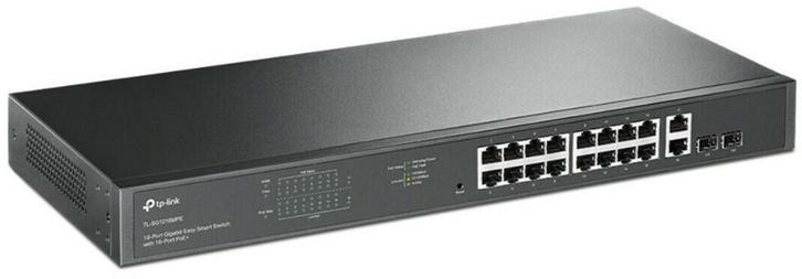 18-Port Gigabit Easy Smart Switch with 16-Port PoE+, Computers en Software, Netwerk switches, Zo goed als nieuw, Ophalen