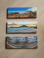 3 fotoprints Montaña Roja Tenerife 40 cm x 15 cm, Ophalen of Verzenden, Zo goed als nieuw