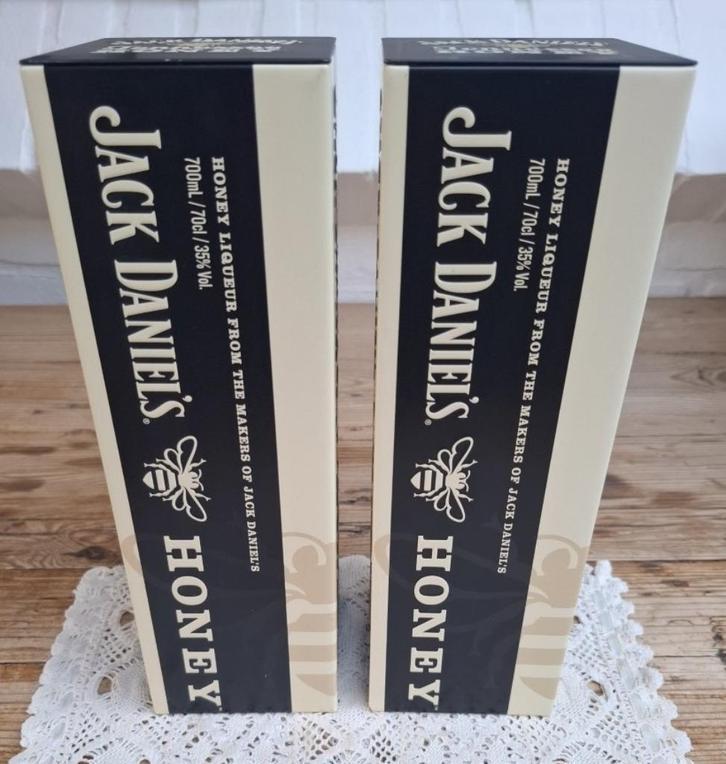 2 Jack Daniel's Honey blikken, Verzamelen, Blikken, Gebruikt, Overige, Overige merken, Ophalen of Verzenden