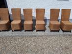 Rieten stoelen, Ophalen, Gebruikt, Bruin, Riet of Rotan