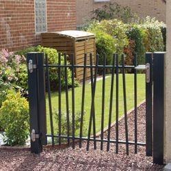 Betafence enkele draaipoort creazen 120*100 anthraciet, Tuin en Terras, Tuinhekken en Hekwerk, Zo goed als nieuw, Sierhekwerk