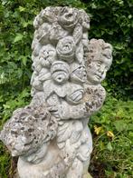 Statue de jardin de 2 enfants autour d'un pilier fleuri, Jardin & Terrasse, Enlèvement, Utilisé